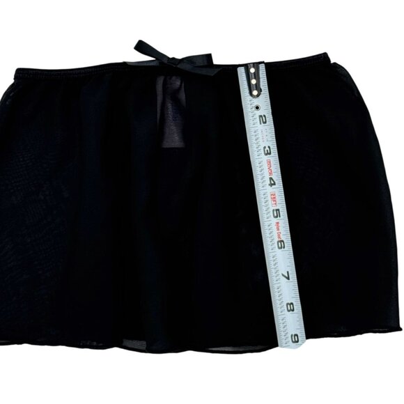 Girls' Dance Activewear Skirt - More Than Magic Size M 6/6X Black Elastic Waist - Picture 3 of 4
